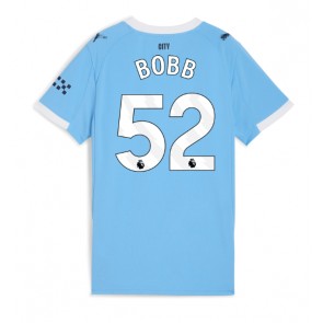 Manchester City Oscar Bobb #52 Dámské Domácí Dres 2025-26 Krátký Rukáv
